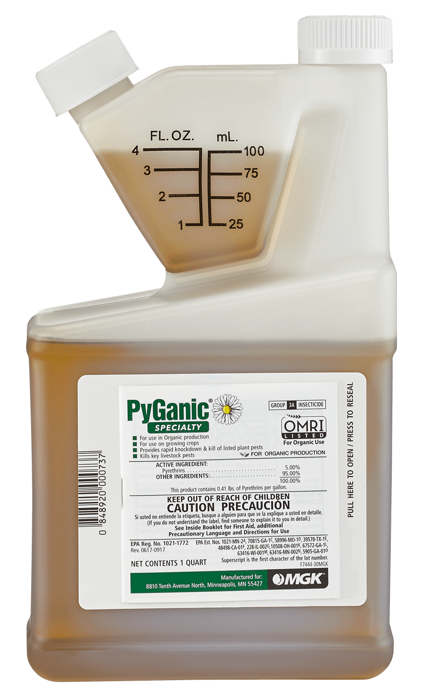 PyGanic® Specialty (5.0% Pyrethrum)   Professional Use – OMRI Listed (Gallon)