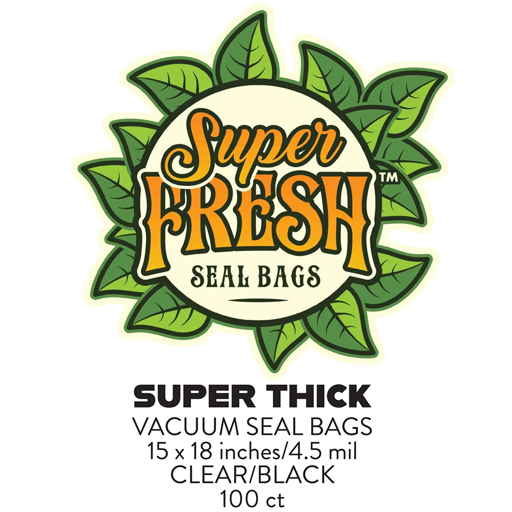 Super Fresh CLEAR/BLACK Vacuum Seal Bags 15