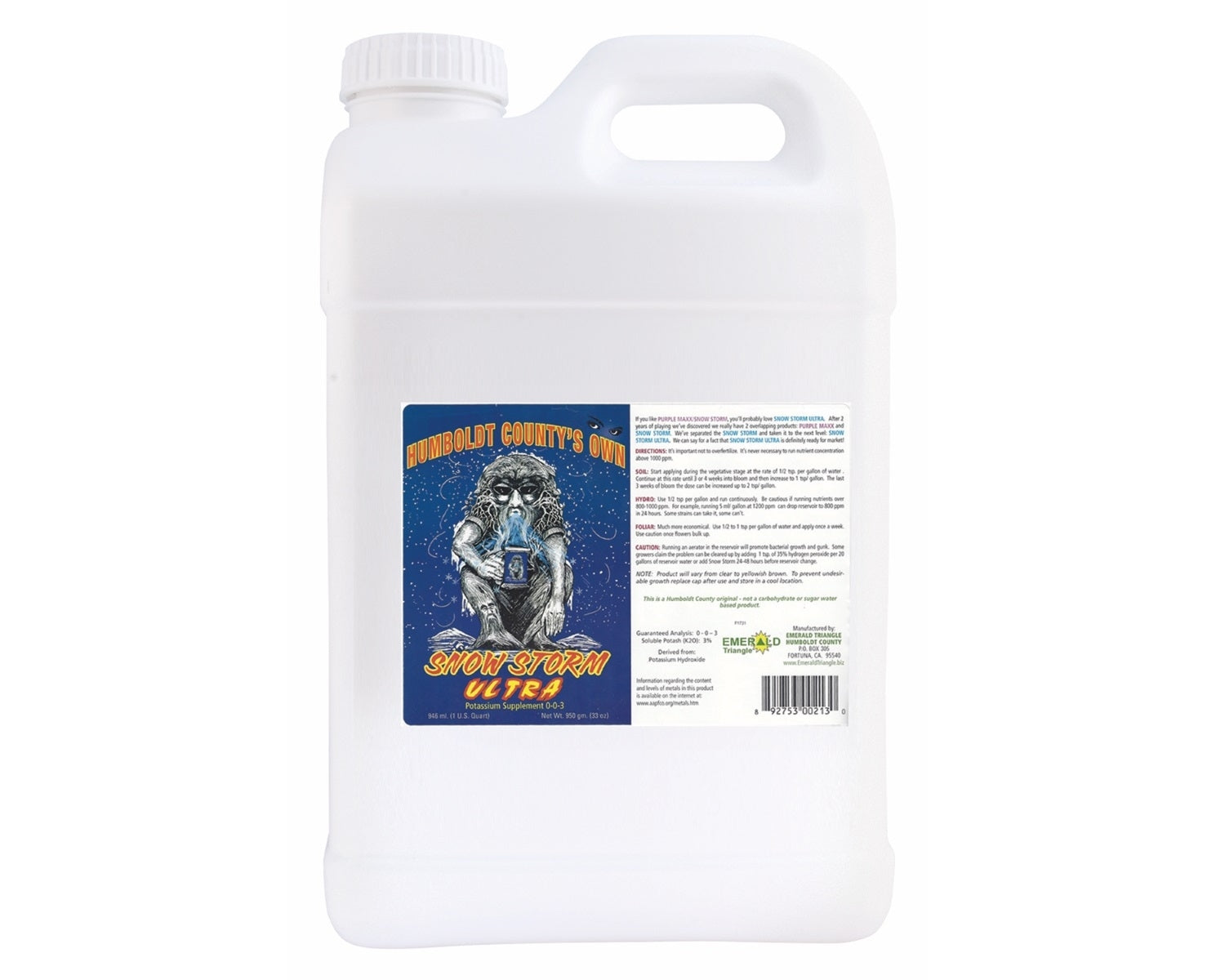 Snow Storm Ultra 2.5 Gallon by Humboldt County's Own