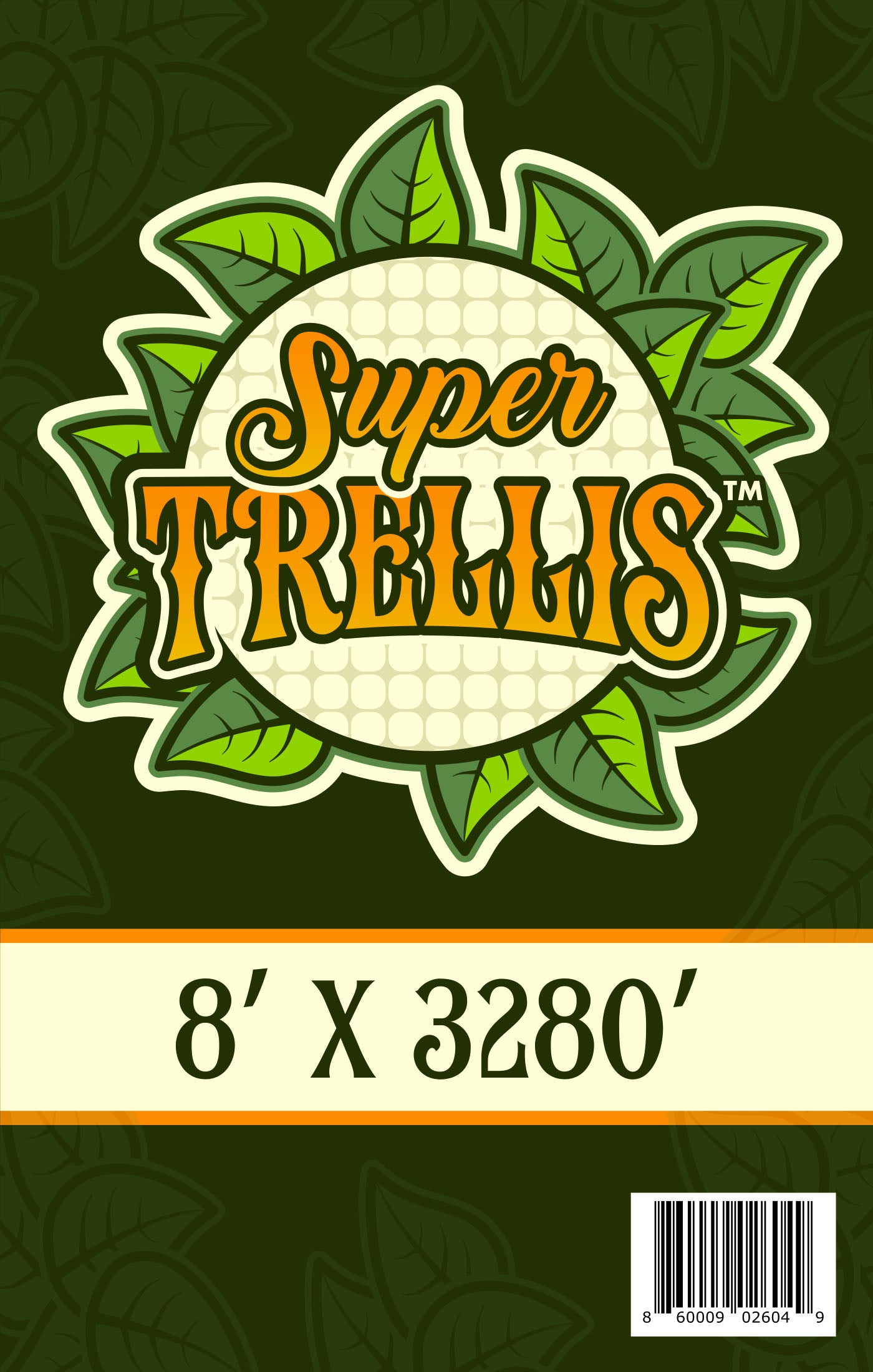 Plastic Trellis Netting 8' x 3280' Roll by Super Trellis